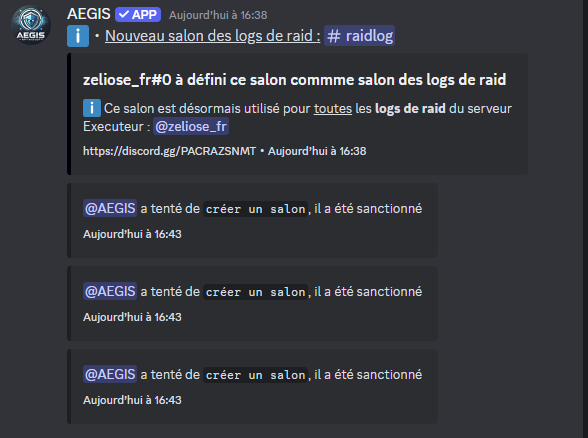 Exemple de logs de sécurité